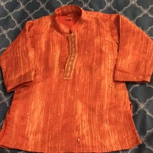 Royal Red Ethnic Boys 0-2years Kurta